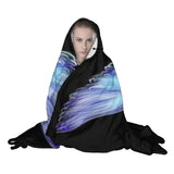 NNEOBA Gothic Sherpa Hooded Blanket