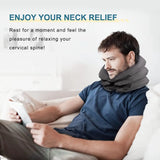 NNEOBA Inflatable Cervical Neck Traction Device Pain Relief Posture Alignment Grey