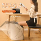 NNEOBA Portable Electric Foot Warmer Heater - Adjustable Thermostat, Foldable Design, 165W, Grey