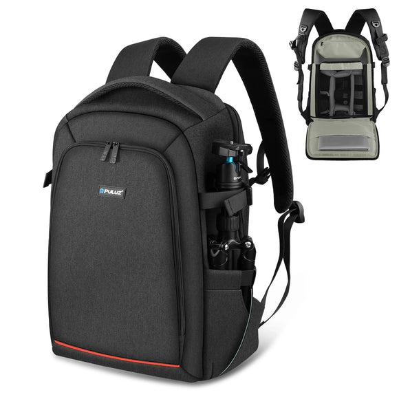 NNEOBA Dual Shoulder Camera Backpack with Rain Cover Black