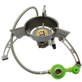 NNEOBA Windproof Camping Gas Stove with Piezo Ignition Grey