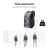 NNEOBA Camera Backpack with Tripod Strap Outdoor Black
