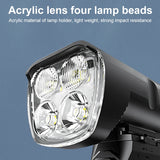 NNEOBA 6400mAh Bike Front Light 2400LM LED Headlight Black