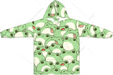 NNEOBA Cute Frog Plush Wearable Blanket Hoodie
