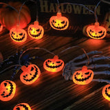 Halloween LED String Lights 1.5M – Pumpkin, Ghost & Spider Web Hanging Lantern Decoration for Home & Outdoor Party Décor