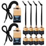NNEOBA 10PCS Hanging Car Perfume Bottle Diffuser–Ornament Black