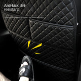 NNEOBA Universal Car Seat Back Protector with Organizer Pocket Black