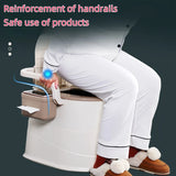 NNEOBA Portable Toilet with Back Support & Lid Ergonomic Camping Travel