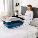 NNEOBA U-Shaped Pregnancy Pillow Pure Cotton Cushion Grey
