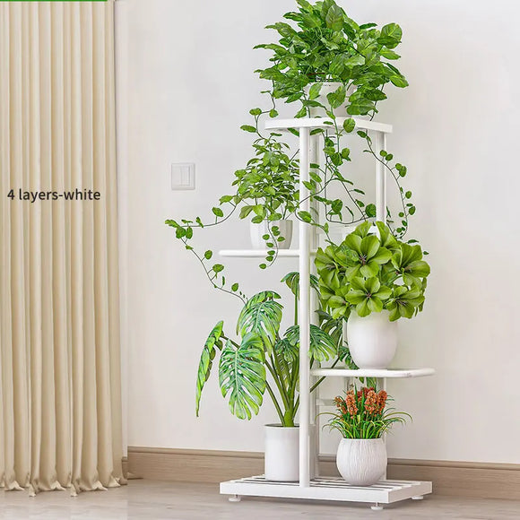 NNEOBA 3-Tier Iron Plant Stand for Indoor and Outdoor Use