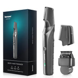 NNEOBA Electric Body Hair Trimmer IPX5 Waterproof Groomer Clipper Black