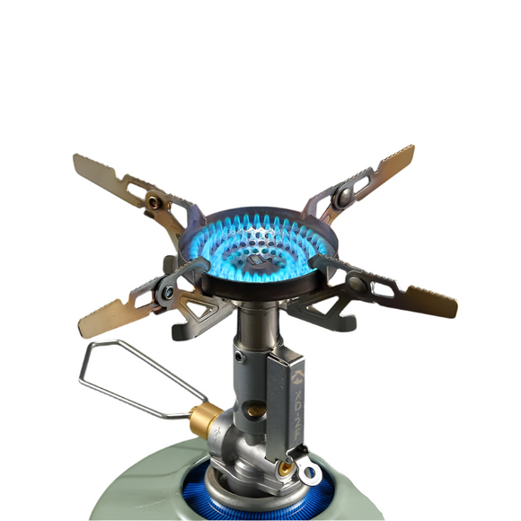 NNEOBA Adjustable Mini Camping Gas Stove  Split-Type Burner Silver