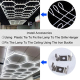 Hexagon LED Garage Ceiling Light 6500K