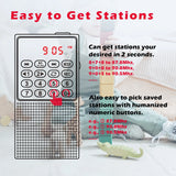 NNEOBA Mini Portable Pocket FM Radio Red