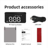 NNEOBA M3 Car HUD Display High Definition Windshield Projection Black
