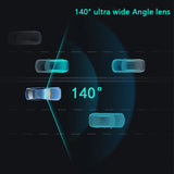 NNEOBA Ultra HD Mini Stealth Dash Cam Night Vision Black