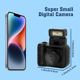NNEOBA Mini Camera with Flash Lamp Black