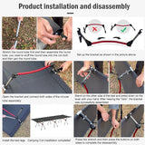 Portable Folding Camping Cot – Ultralight Aluminum Alloy Sleeping Bed for Outdoor Adventures