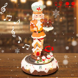 Christmas Gingerbread Nutcracker Rotating Decoration