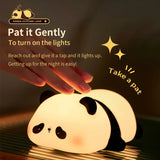 NNEOBA Cute Panda Silicone Night Lamp