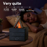 NNEOBA Flame Aroma Diffuser – Mini Humidifier with Essential Oil & Night Light