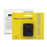 256MB Memory Card for PlayStation 2 (PS2) – Black