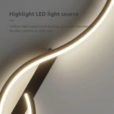 NNEOBA Minimalist LED Wall Lamp - Long Strip Sconces, Black, 100cm