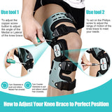NNEOBA Medical Knee Brace Support Right Leg White