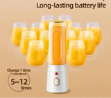 NNEOBA 500ML Portable Electric Blender High-Speed USB Juicer Cup White