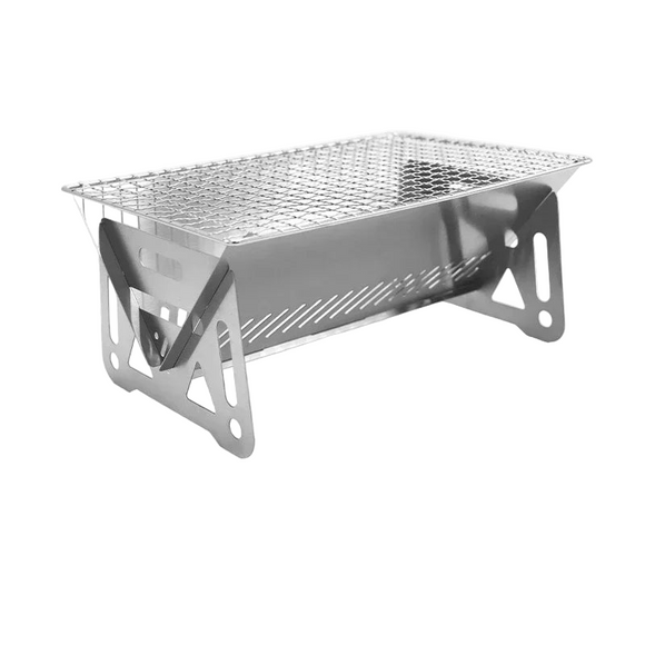 NNEOBA Portable Folding Grill Heating Stove Silver