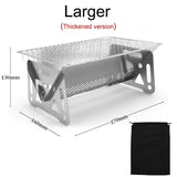 NNEOBA Portable Folding Grill Heating Stove Silver