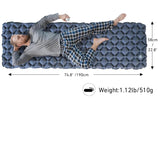 NNEOBA Camping Inflatable Air Mattress with Built-In Pump Blue
