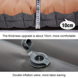 NNEOBA Ultralight Self-Inflating Sleeping Pad 10cm Thick Camping Air Mattress Khaki