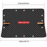 NNEOBA Magnetic Car Snow & Ice Protector All Season Windshield Cover Black