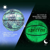 Glow-in-the-Dark Size 7 Basketball – PU Leather Indoor & Outdoor Training Ball
