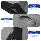Men's 100ml Absorbent Washable Incontinence Boxer Briefs