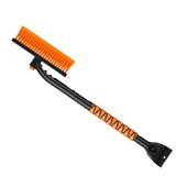 Extendable Car Snow Brush & Ice Scraper with 360° Pivoting Brush Head – Telescopic Windshield Cleaning Tool