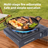 NNEOBA Camping Gas Stove Propane Cassette Burner Black