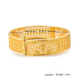 NNEOBA Ethiopian Gold Bangles Women’s Wedding Jewelry Set