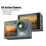 NNEOBA 5K Ultra HD Action Camera with Electronic Stabilization Grey