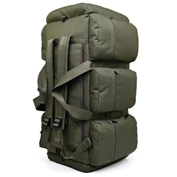 NNEOBA 100L Tactical Backpack Waterproof Camping Duffel Green