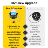 NNEOBA 21000W 7-Core Camping Stove Portable Windproof Gas Burner