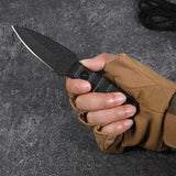 NNEOBA Camping Mini Straight Knife Black