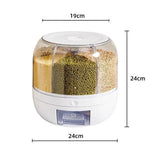 NNEOBA Rotating Rice Beans Grain Storage Container