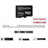 512MB MicroSD Memory Card Class 4 for MP3 Players & Small File Storage