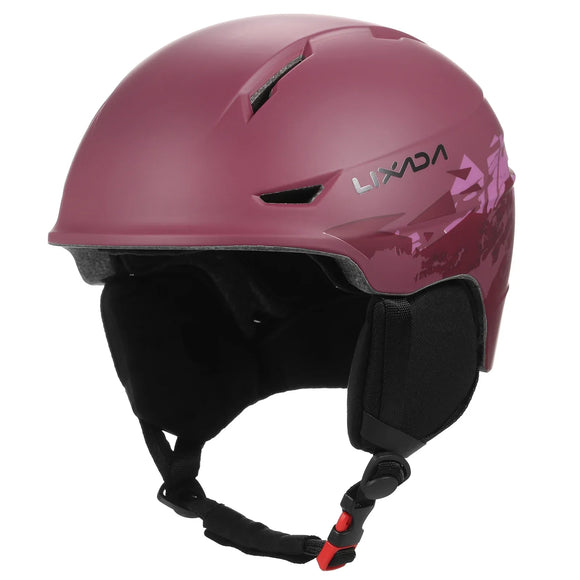 NNEOBA Snowboard Helmet with Detachable Earmuff and Goggle Strap