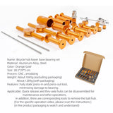 NNEOBA Bike Hub Bearing Installation Removal Tool Cassette Gold