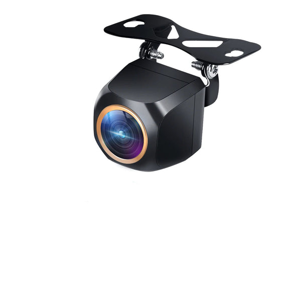 NNEOBA AHD 2K Car Rear View Camera Fisheye Golden Lens Black