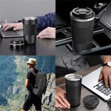 NNEOBA 510ml Vacuum Insulated Mug Black