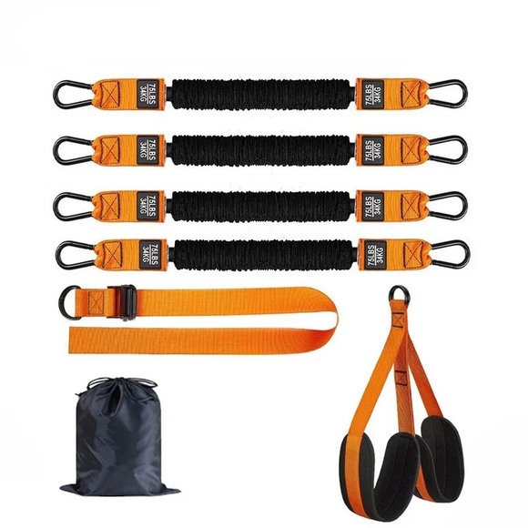 NNEOBA Pull-Up Bands Set 300LB Support Strap Orange